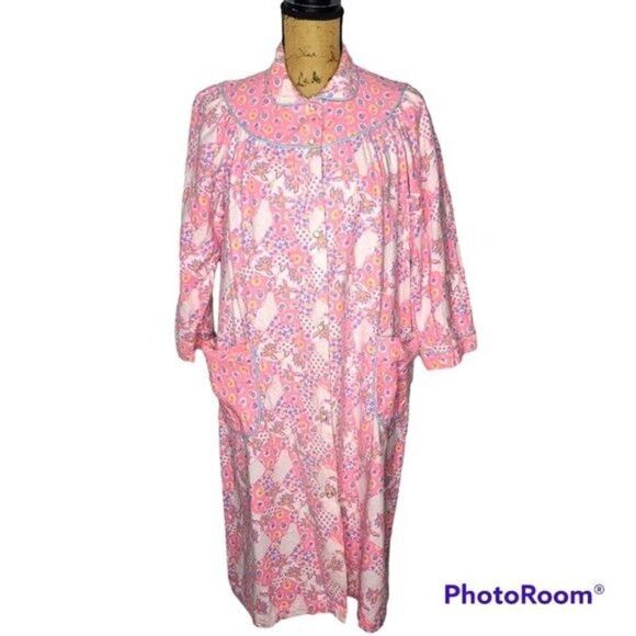 Vintage Other - Vintage Super Girly Pink Barbiecore Maxi Length Night Gown